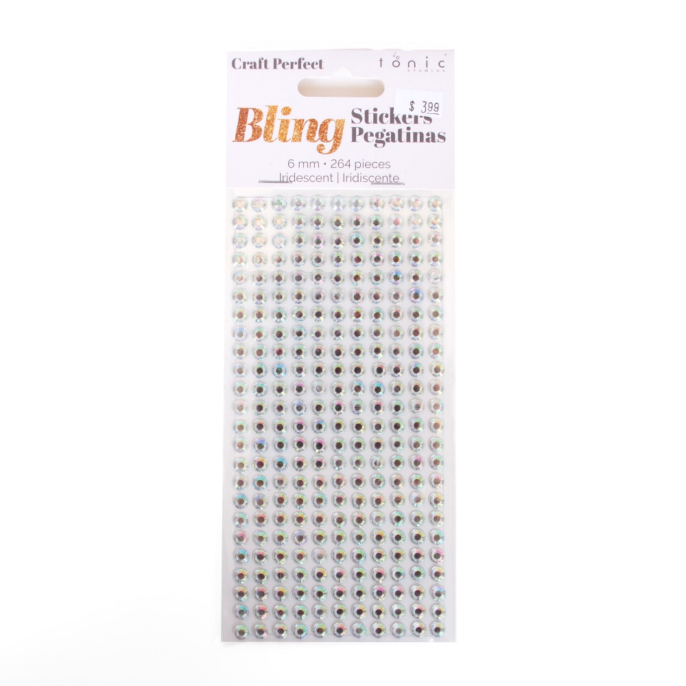 Craft Embellishments, Art & School, Craft Perfect, Grad Cap Decor, Iridescent, Rhinestone, Sticker Sheet, 962163